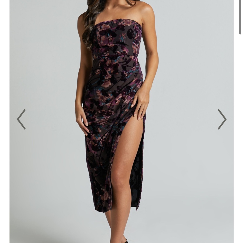 Showpo strapless midi dress NWT